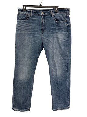 Lucky Brand Mens Light Wash Straight Leg Jeans W38 L30 Denim